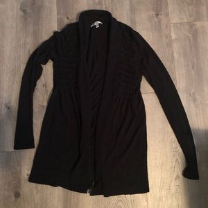Black cardigan